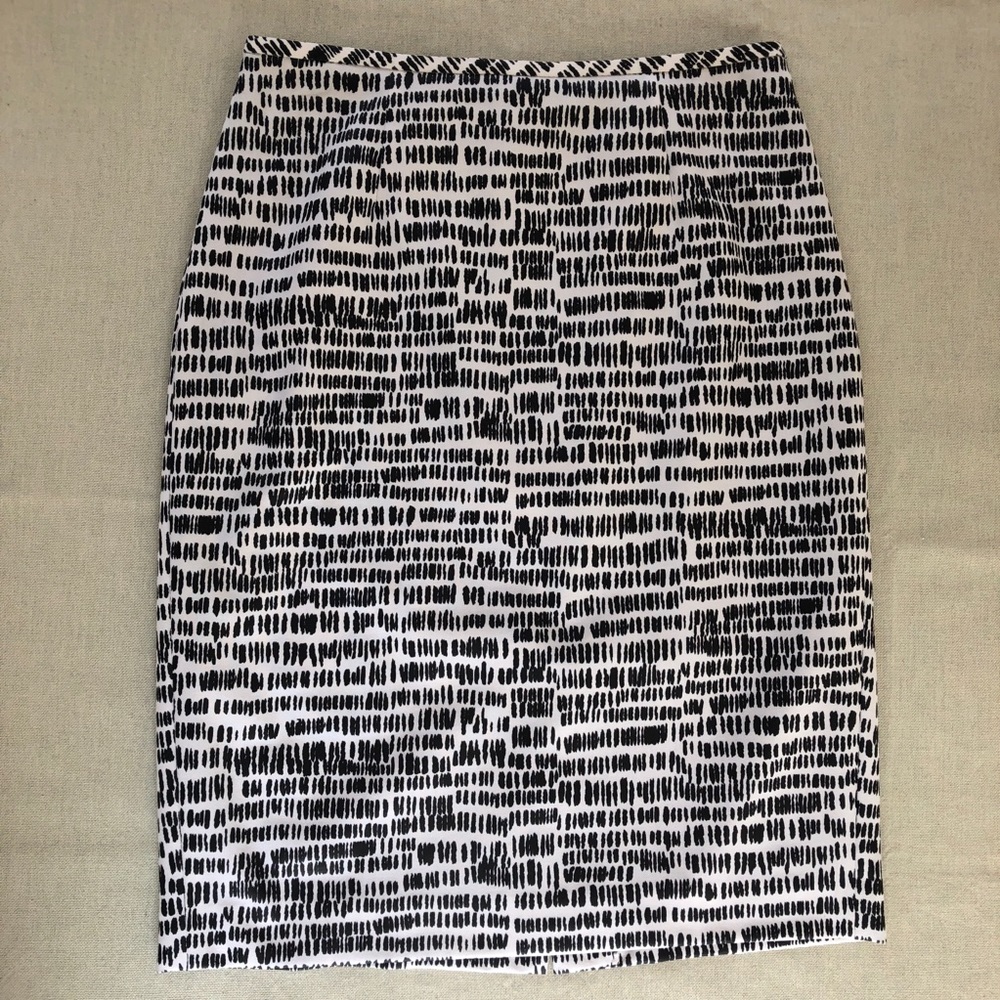 Calvin Klein Black and White Skirt